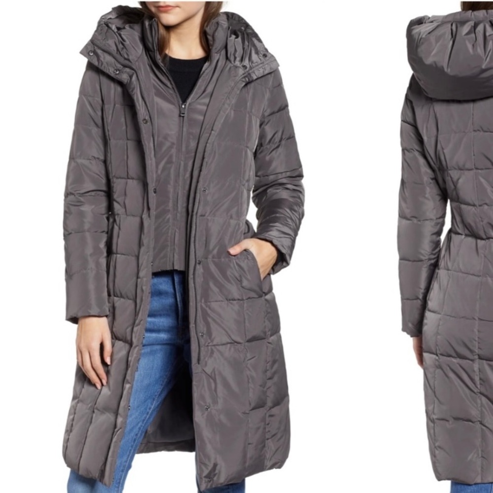 Cole Haan Bib Insert Down & Feather Fill Coat